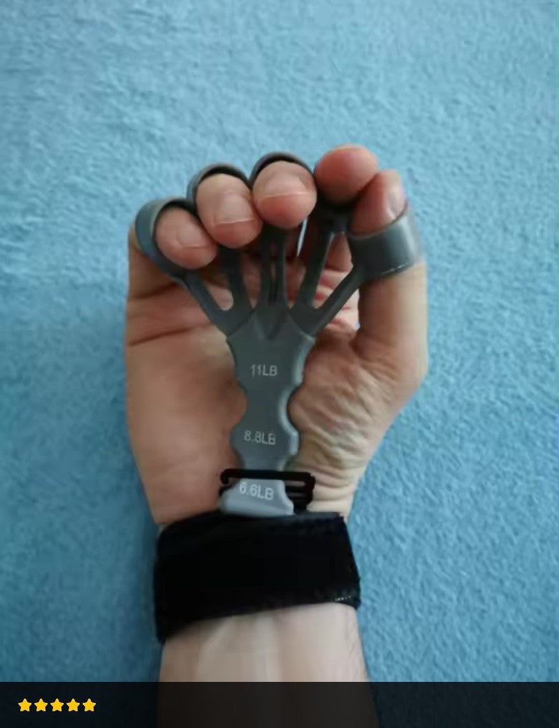 Adjustable non-slip finger trainer, 5-finger opening design portable grip strengthener, dedicated for basketball training