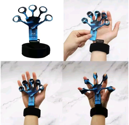 Silicone Grip Training and Exercise Finger Exercise Stretcher Hand Strengthener Arthritis Grip Trainer Hand Brush Expander Grip (Copy)